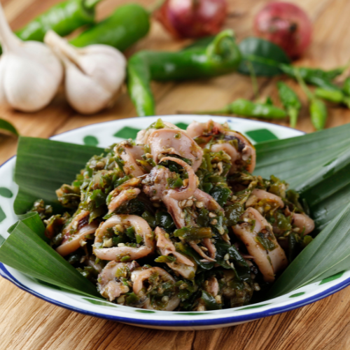 Paket tambahan menu cumi-cumi yang diolah sesuai keinginan